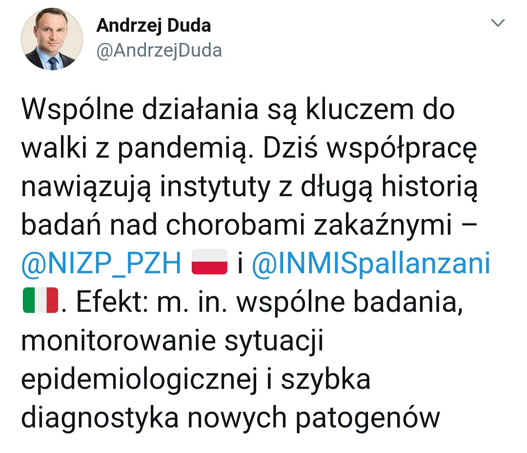 Rzym. Prezydent o wspólnej walce z pandemią [PL/EN] - zdjęcie w treści artykułu nr 2
