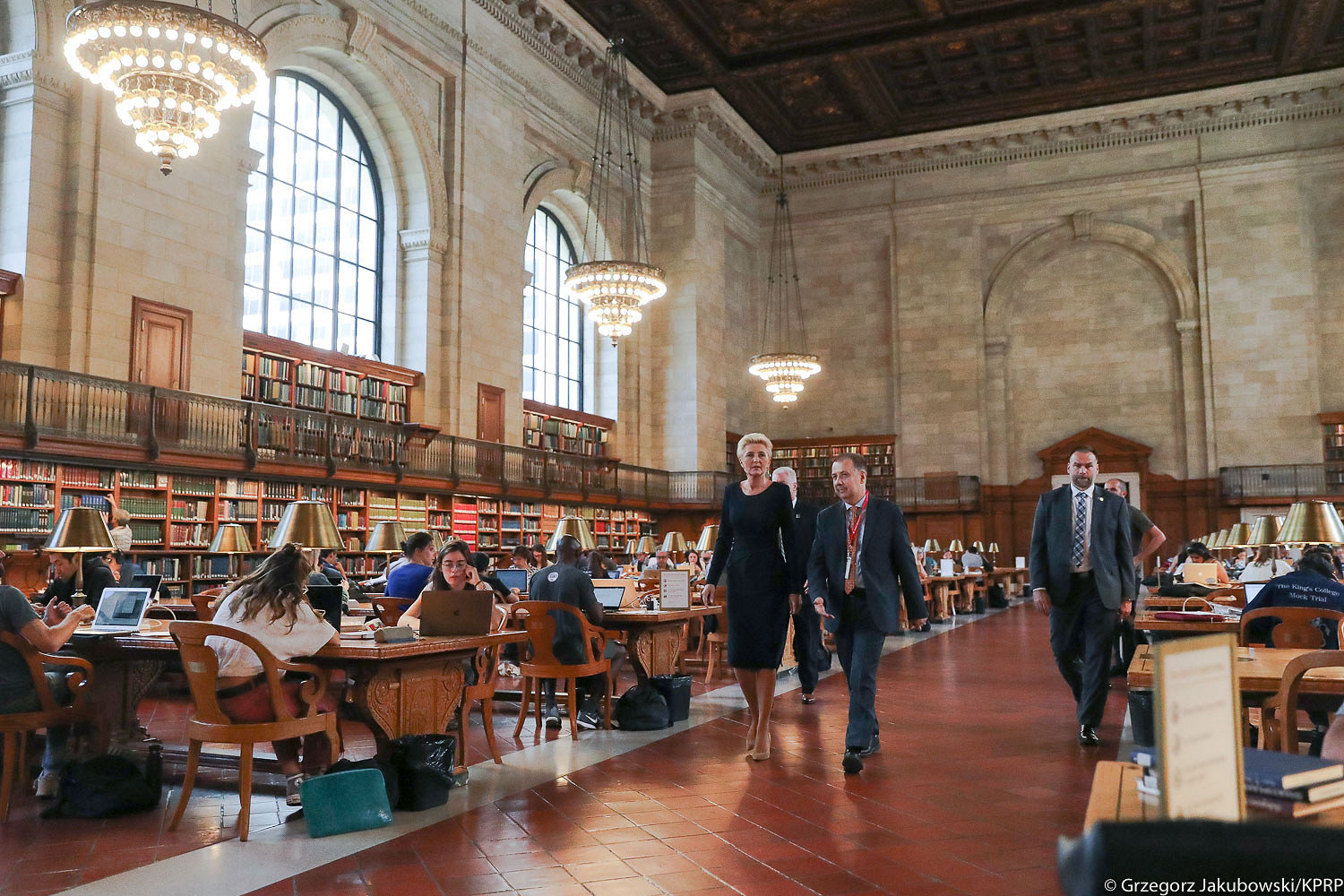 Małżonka Prezydenta w New York Public Library - zdjęcie w treści artykułu nr 1