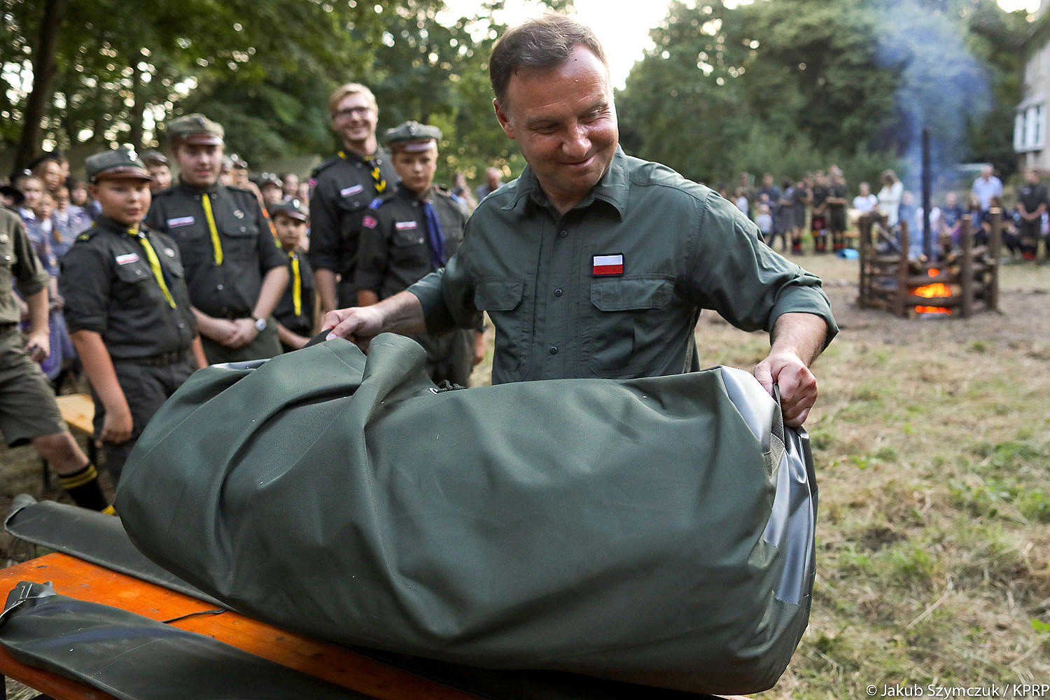 Andrzej Duda odwiedził harcerzy w Podgrodziu - zdjęcie w treści artykułu nr 2