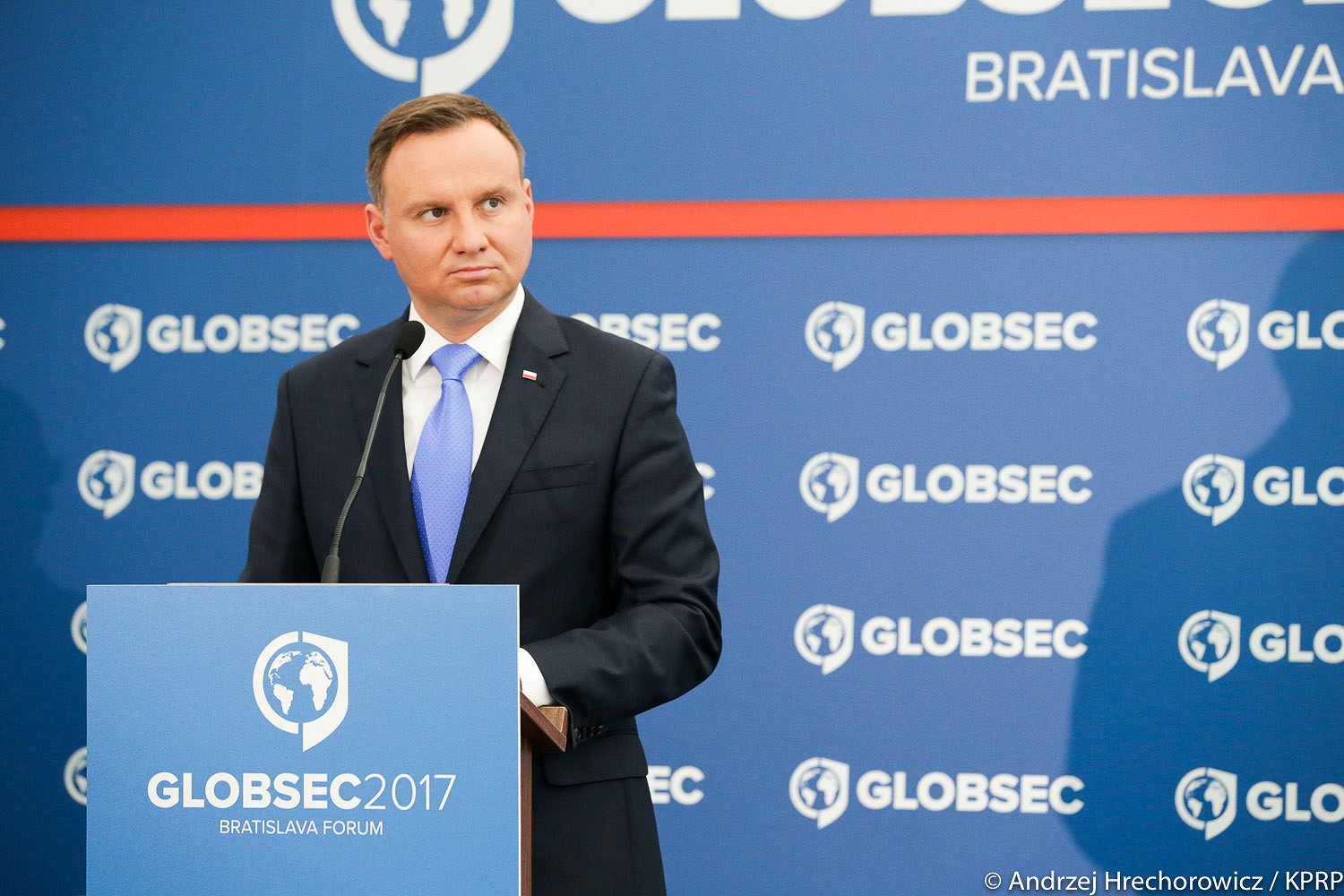 Prezydent Duda na konferencji GLOBSEC w Bratysławie - zdjęcie w treści artykułu nr 1