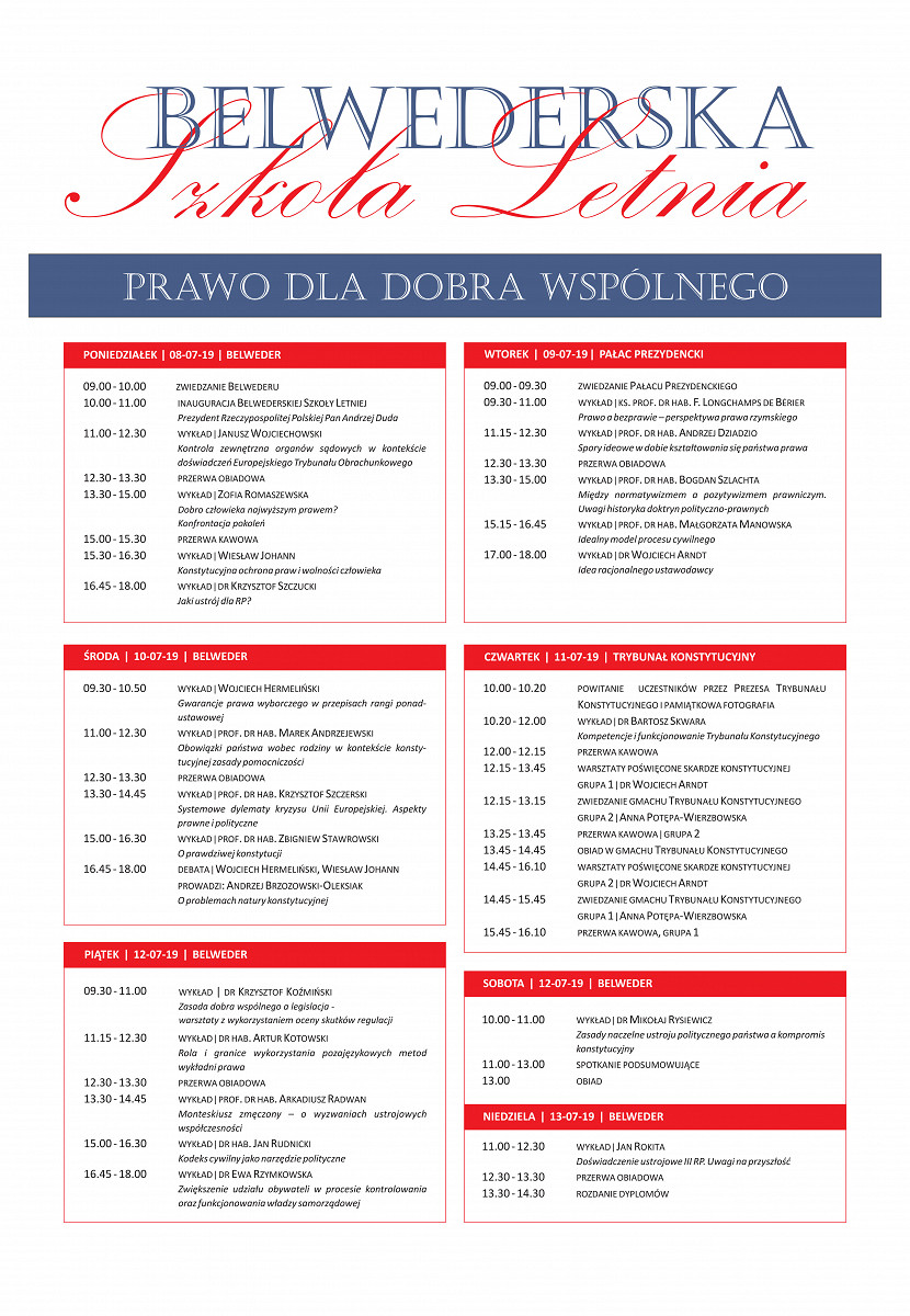 Belwederska Szkoła Letnia - zdjęcie w treści wpisu nr 1