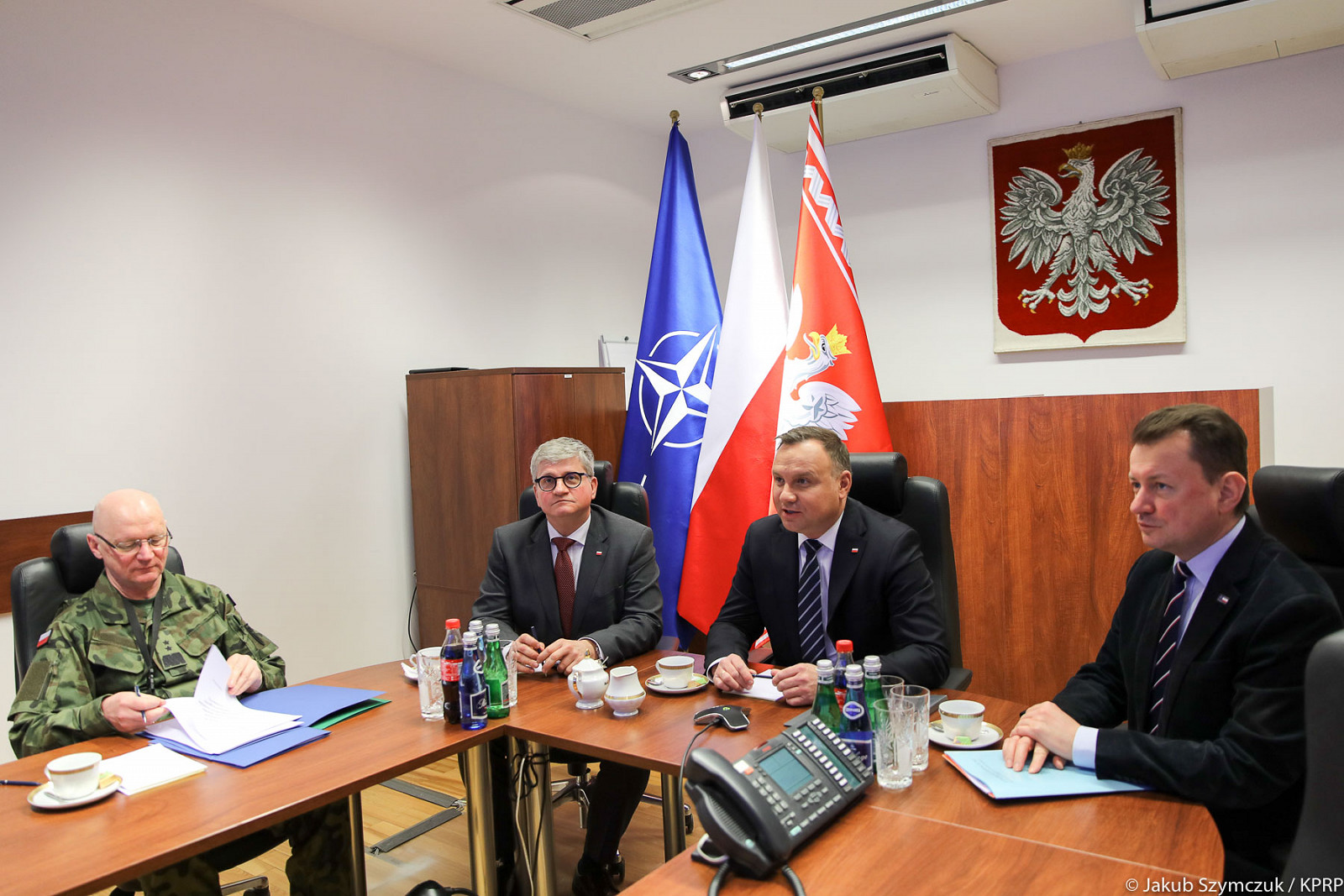 Telekonferencje Prezydenta nt. zaangażowania wojska w walkę z koronawirusem - zdjęcie w treści artykułu