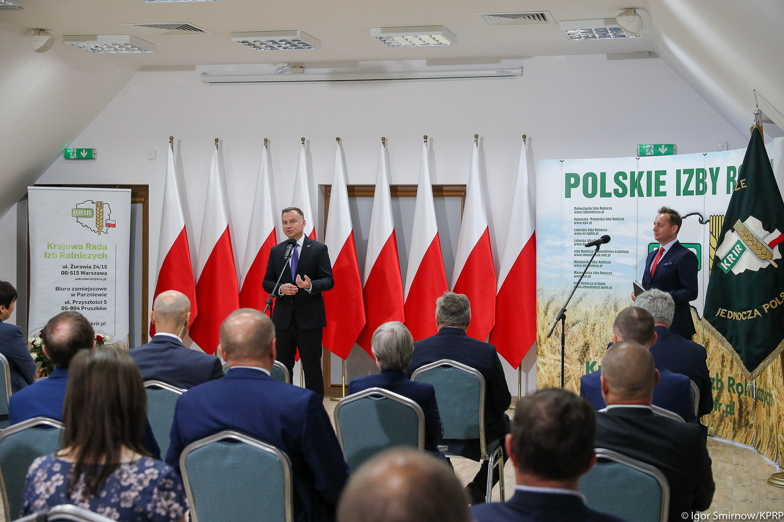 Prezydent na posiedzeniu Krajowej Rady Izb Rolniczych - zdjęcie w treści artykułu
