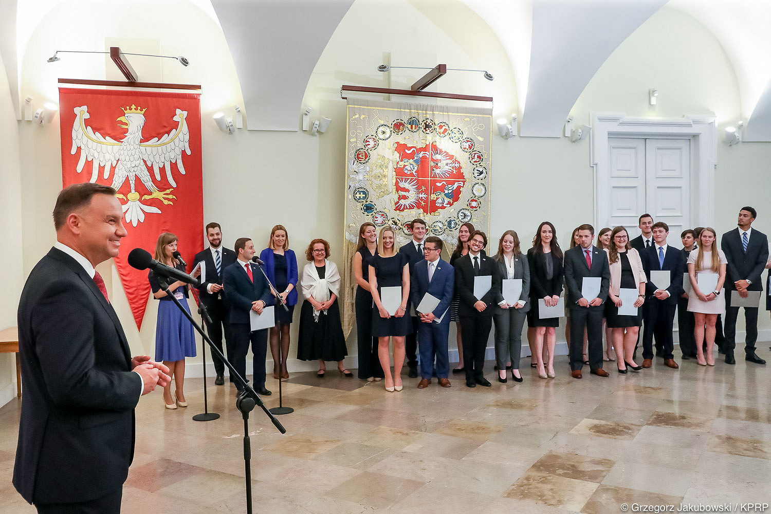 Studenci z USA na spotkaniu z Prezydentem [PL/ENG] - zdjęcie w treści artykułu nr 1
