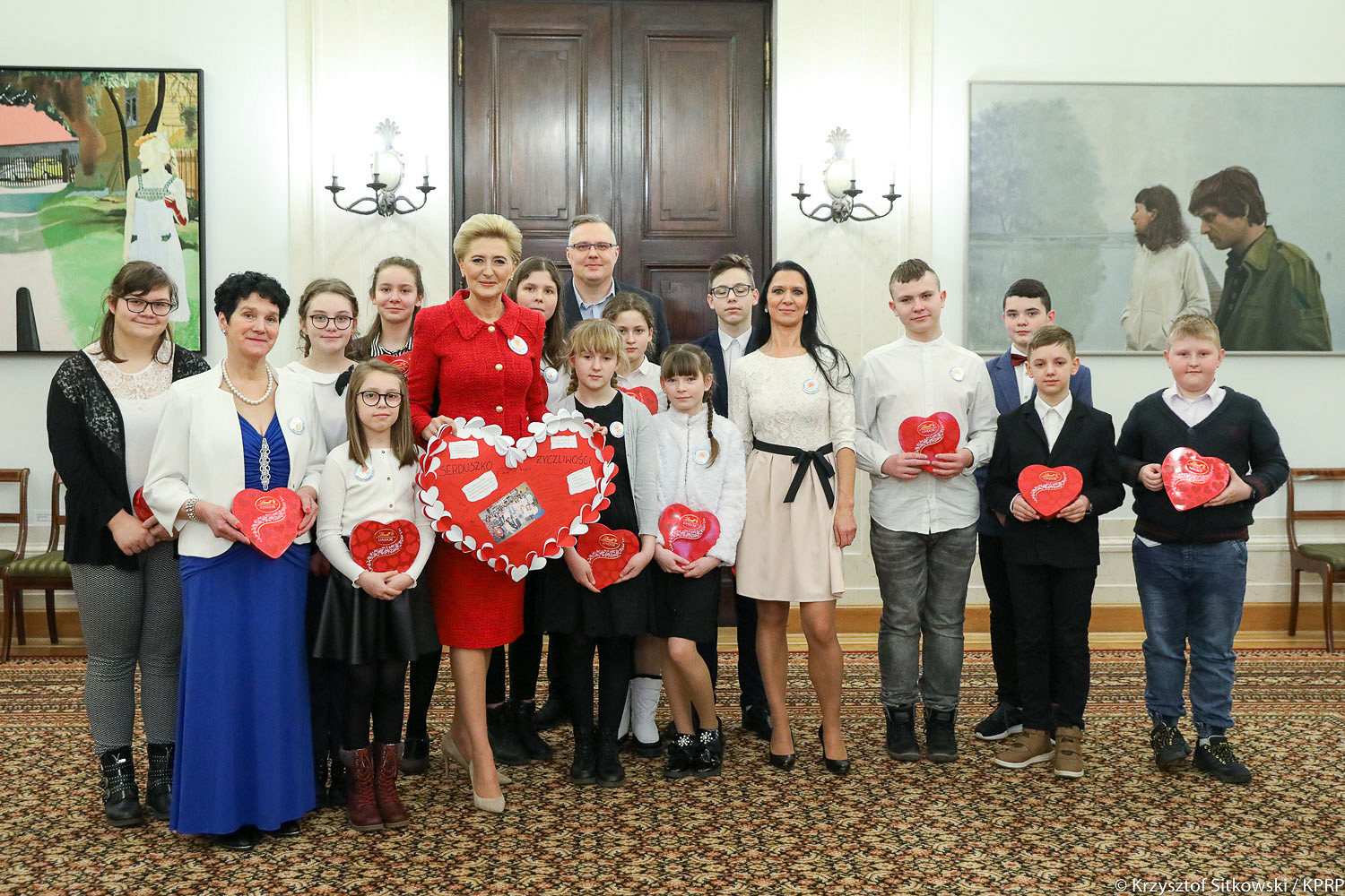 Serduszko życzliwości w Pałacu Prezydenckim - zdjęcie w treści artykułu