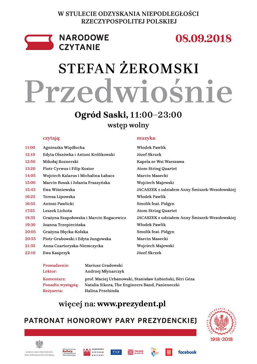 Wspólne czytanie „Przedwiośnia” z Parą Prezydencką - zdjęcie w treści artykułu nr 12