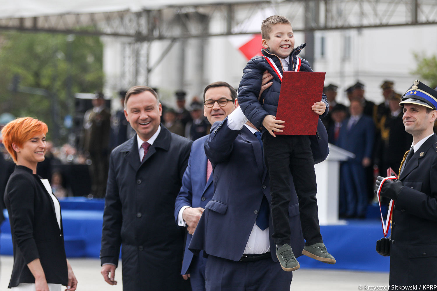 Prezydent podczas centralnych obchodów Dnia Strażaka - zdjęcie w treści artykułu nr 3