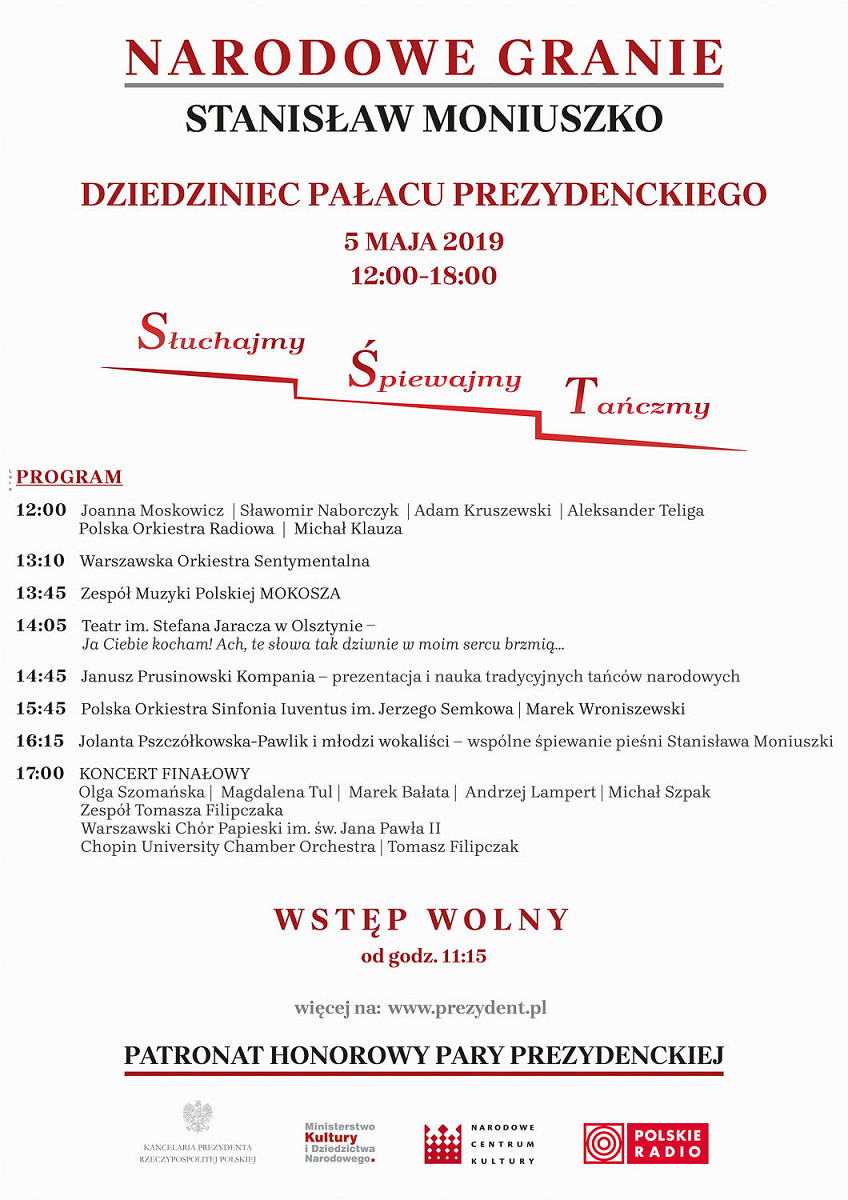 Narodowe Granie – nowa inicjatywa Pary Prezydenckiej - zdjęcie w treści artykułu