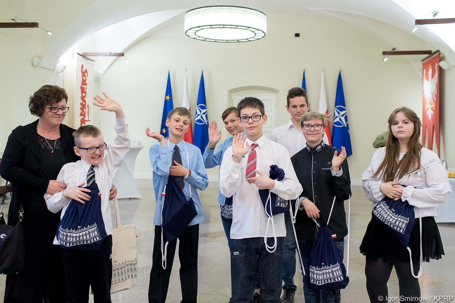 Podopieczni Specjalnego Ośrodka Szkolno-Wychowawczego u Pierwszej Damy - zdjęcie w treści artykułu nr 2