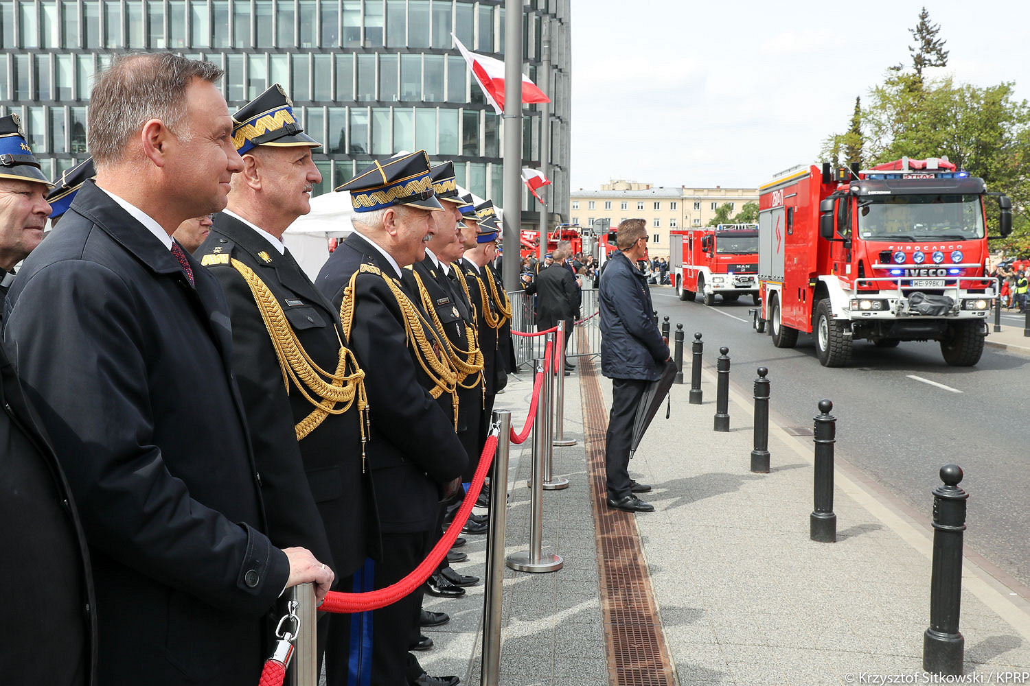 Prezydent podczas centralnych obchodów Dnia Strażaka - zdjęcie w treści artykułu nr 5