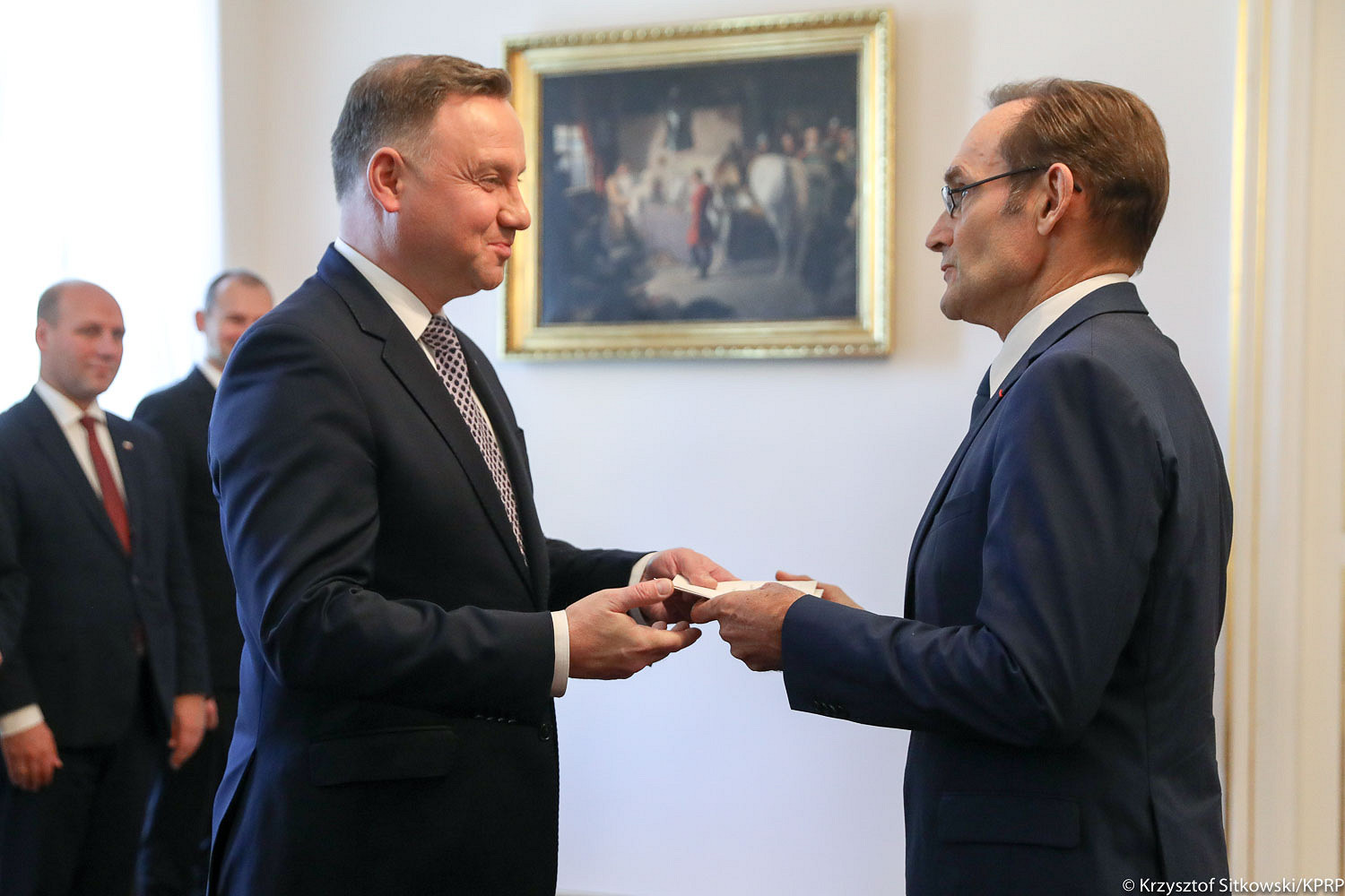 Prezydent przyjął listy uwierzytelniające od ambasadorów sześciu państw - zdjęcie w treści artykułu