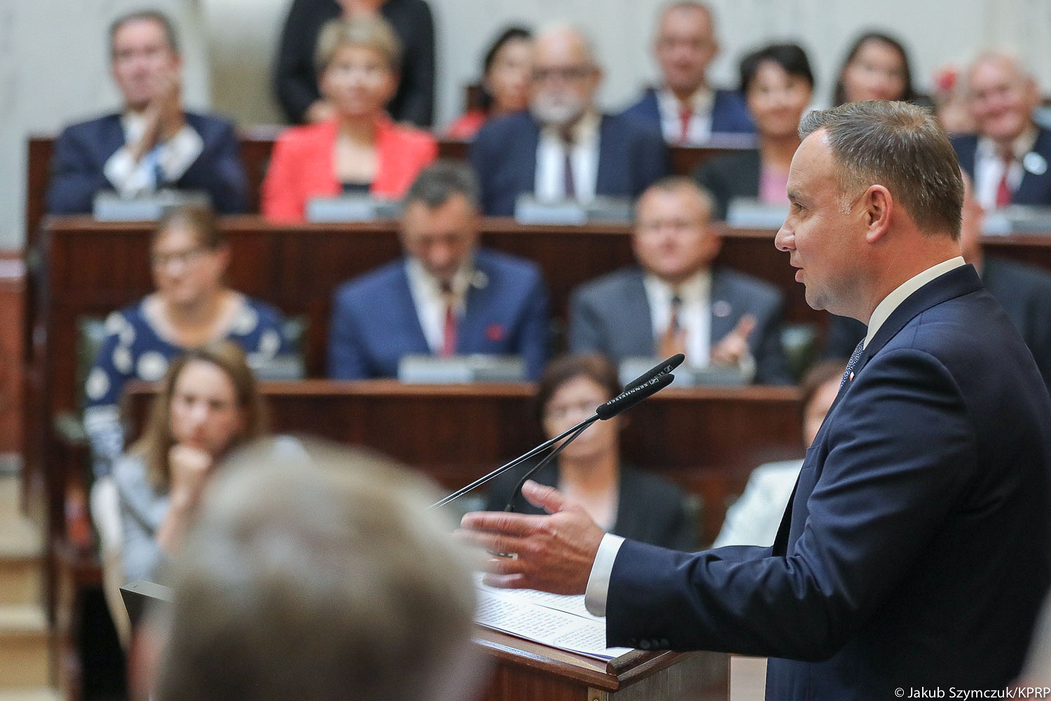 Wystąpienie podczas uroczystej sesji Sejmiku Województwa Śląskiego z okazji 100. rocznicy wybuchu I powstania śląskiego - zdjęcie w treści artykułu nr 3
