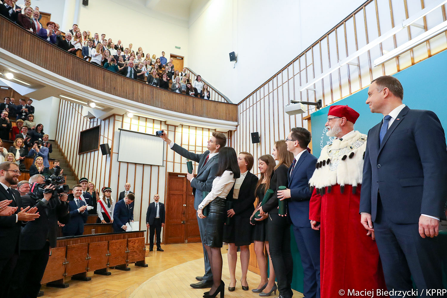 Prezydent na inauguracji roku akademickiego w SGH - zdjęcie w treści artykułu nr 2