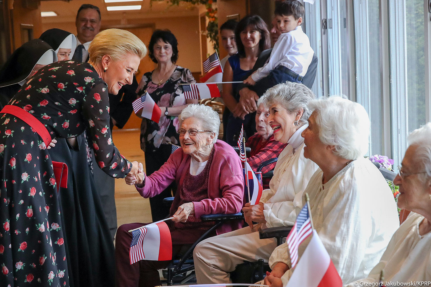Małżonka Prezydenta odwiedziła seniorów w Huntington - zdjęcie w treści artykułu