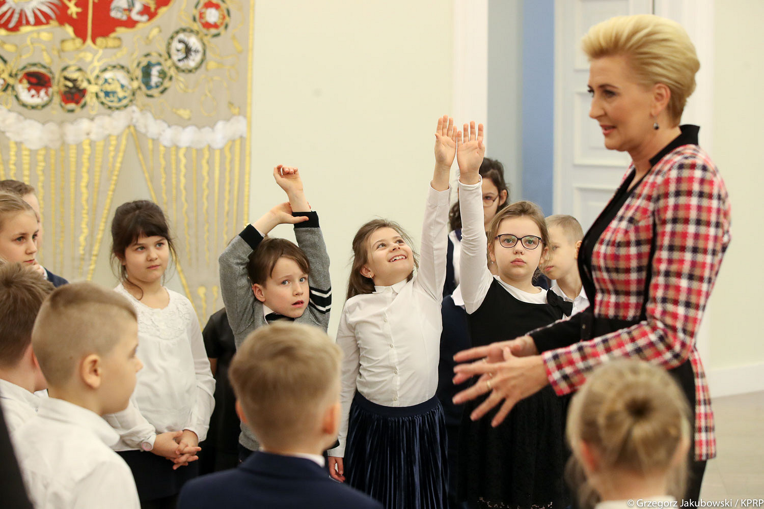 Uczniowie z Ząbek w odwiedzinach u Pierwszej Damy - zdjęcie w treści artykułu