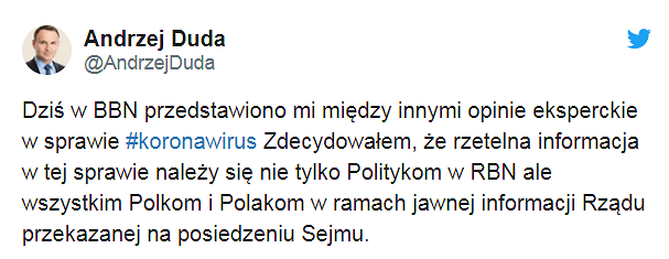 Wniosek o specjalne posiedzenie Sejmu ws. koronawirusa - zdjęcie w treści artykułu nr 1