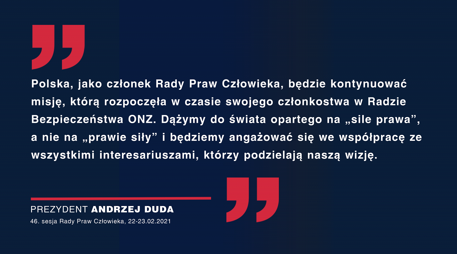 Wystąpienie podczas 46. sesji Rady Praw Człowieka ONZ [PL/EN] - zdjęcie w treści artykułu nr 1