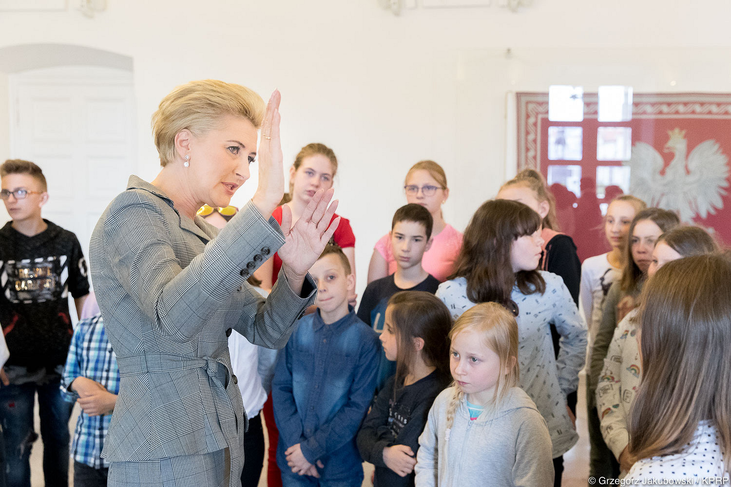 Uczniowie z Minogi odwiedzili Pałac Prezydencki - zdjęcie w treści artykułu