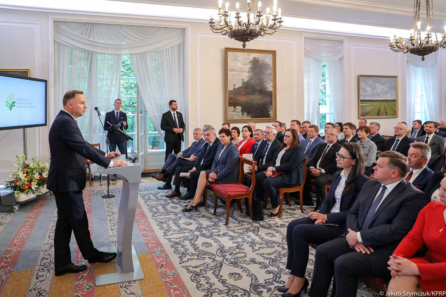 Wystąpienie na podsumowaniu cyklu konferencji „Perspektywy dla mieszkańców obszarów wiejskich” - zdjęcie w treści artykułu