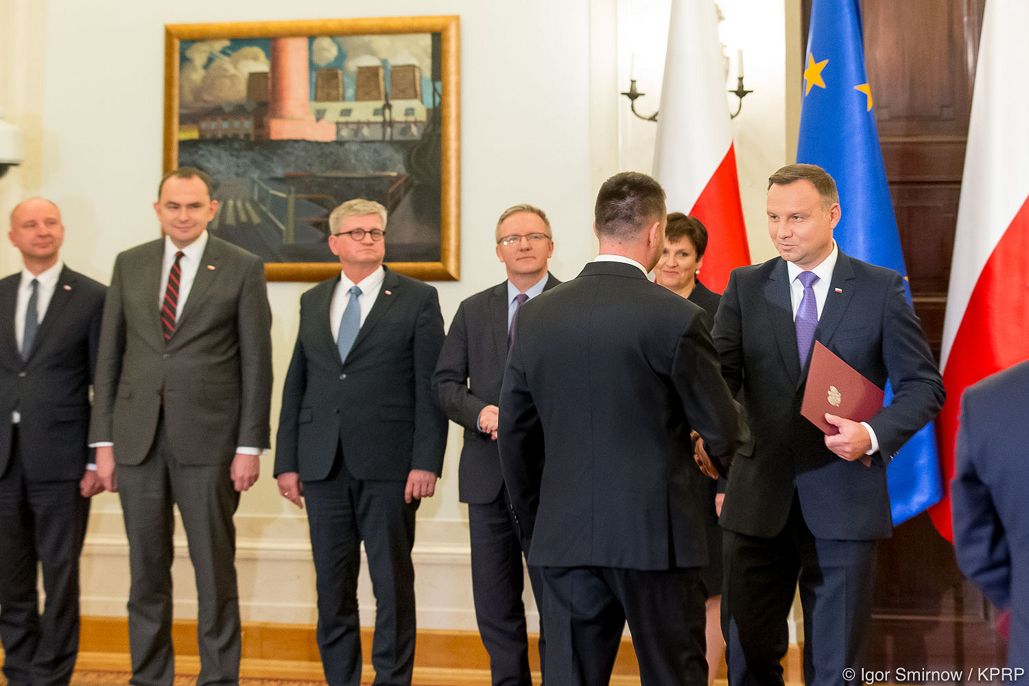 Wystąpienie Prezydenta podczas uroczystości zmian w kierownictwie KPRP - zdjęcie w treści artykułu
