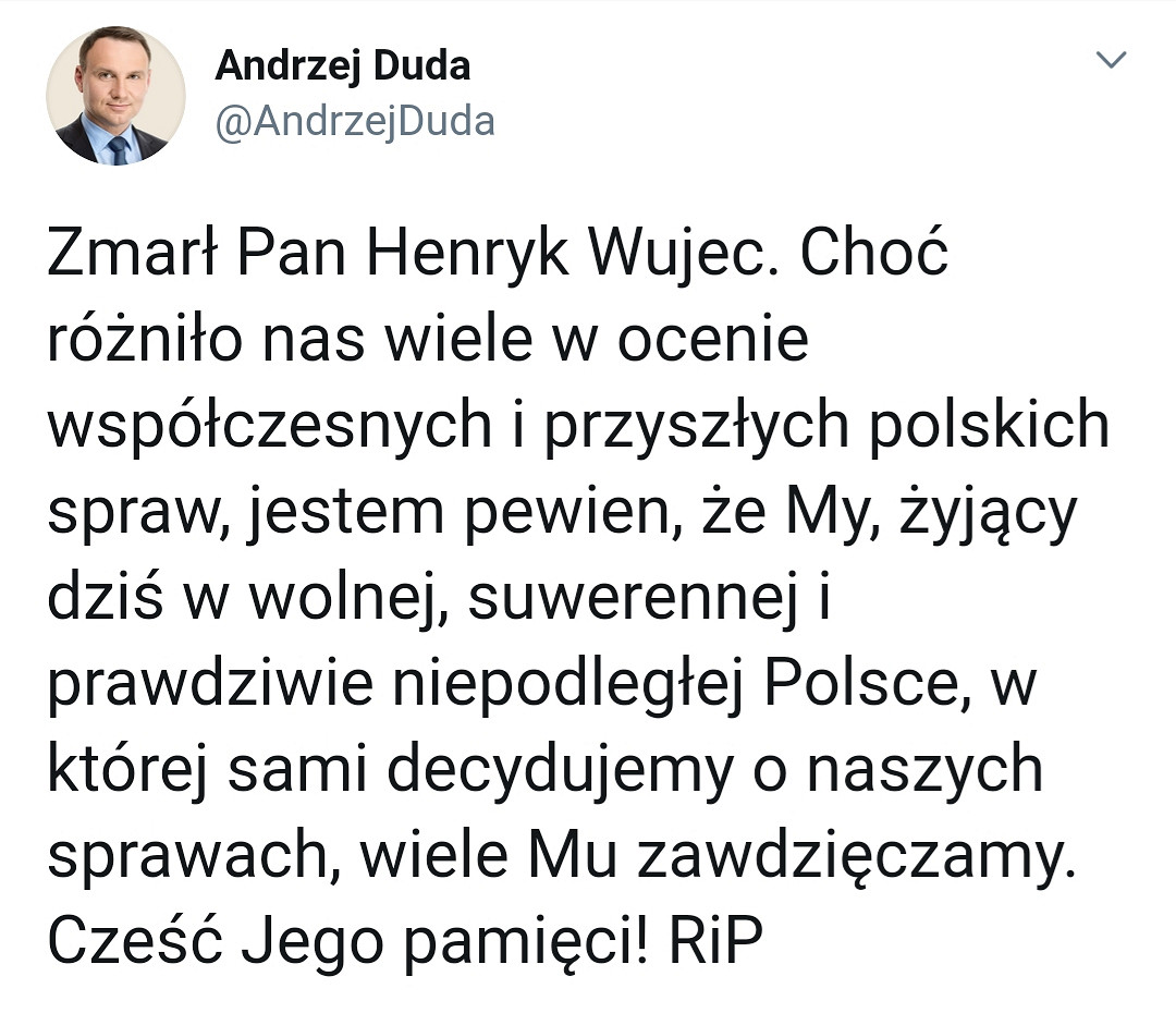 Zmarł Henryk Wujec - zdjęcie w treści artykułu