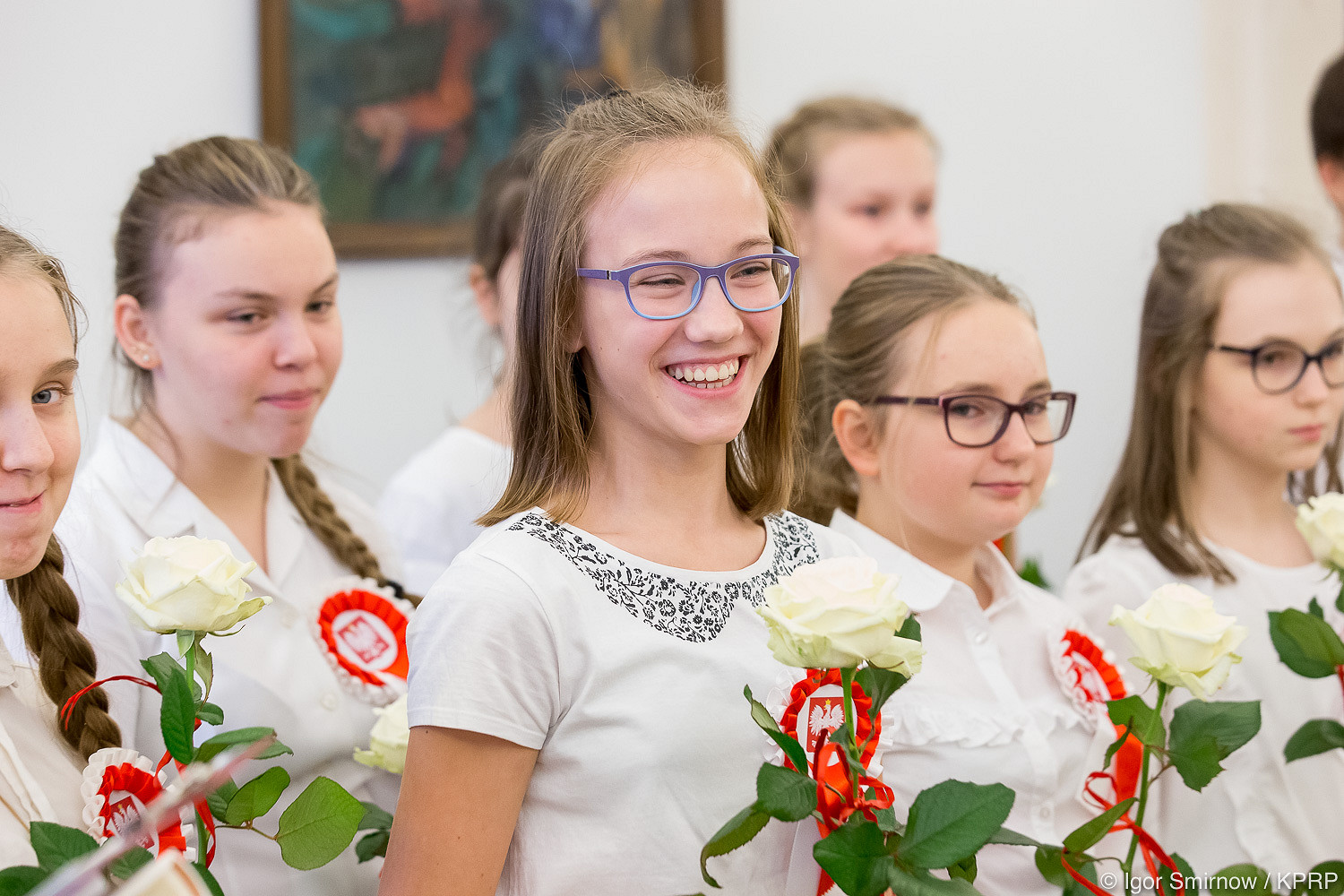 Młodzi patrioci z wizytą w Pałacu Prezydenckim - zdjęcie w treści artykułu
