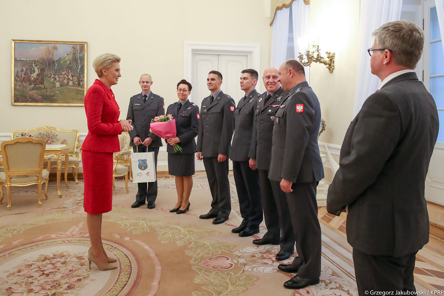 Dęblińscy lotnicy u Małżonki Prezydenta - zdjęcie w treści artykułu nr 1