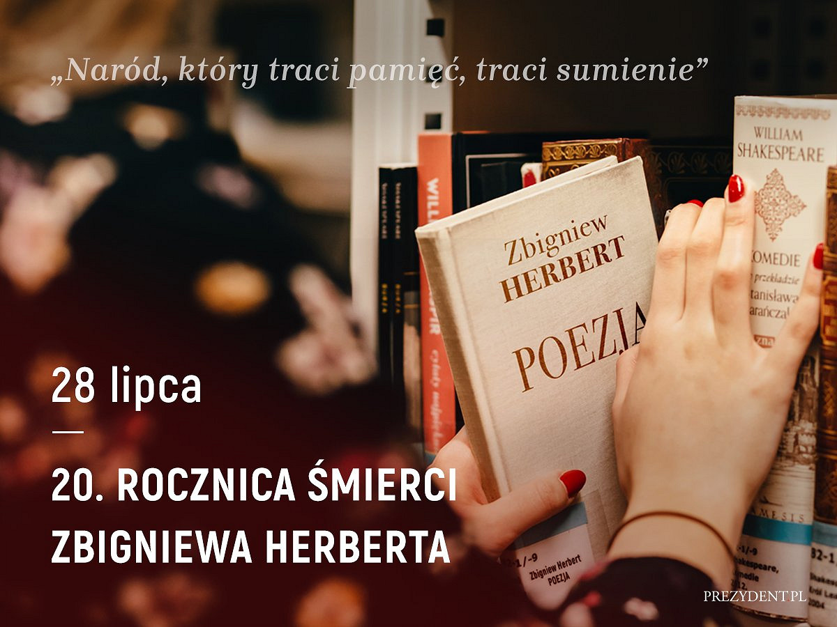 20. rocznica śmierci Zbigniewa Herberta - zdjęcie w treści artykułu