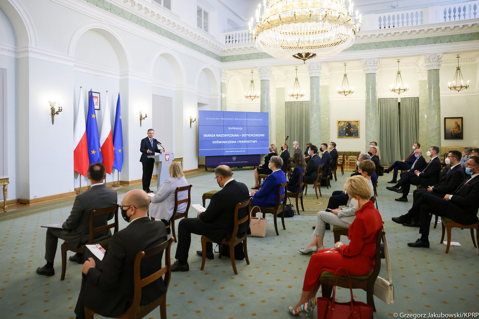 Prezydent RP na konferencji „Skarga nadzwyczajna – dotychczasowe doświadczenia i pespektywy” - zdjęcie w treści artykułu