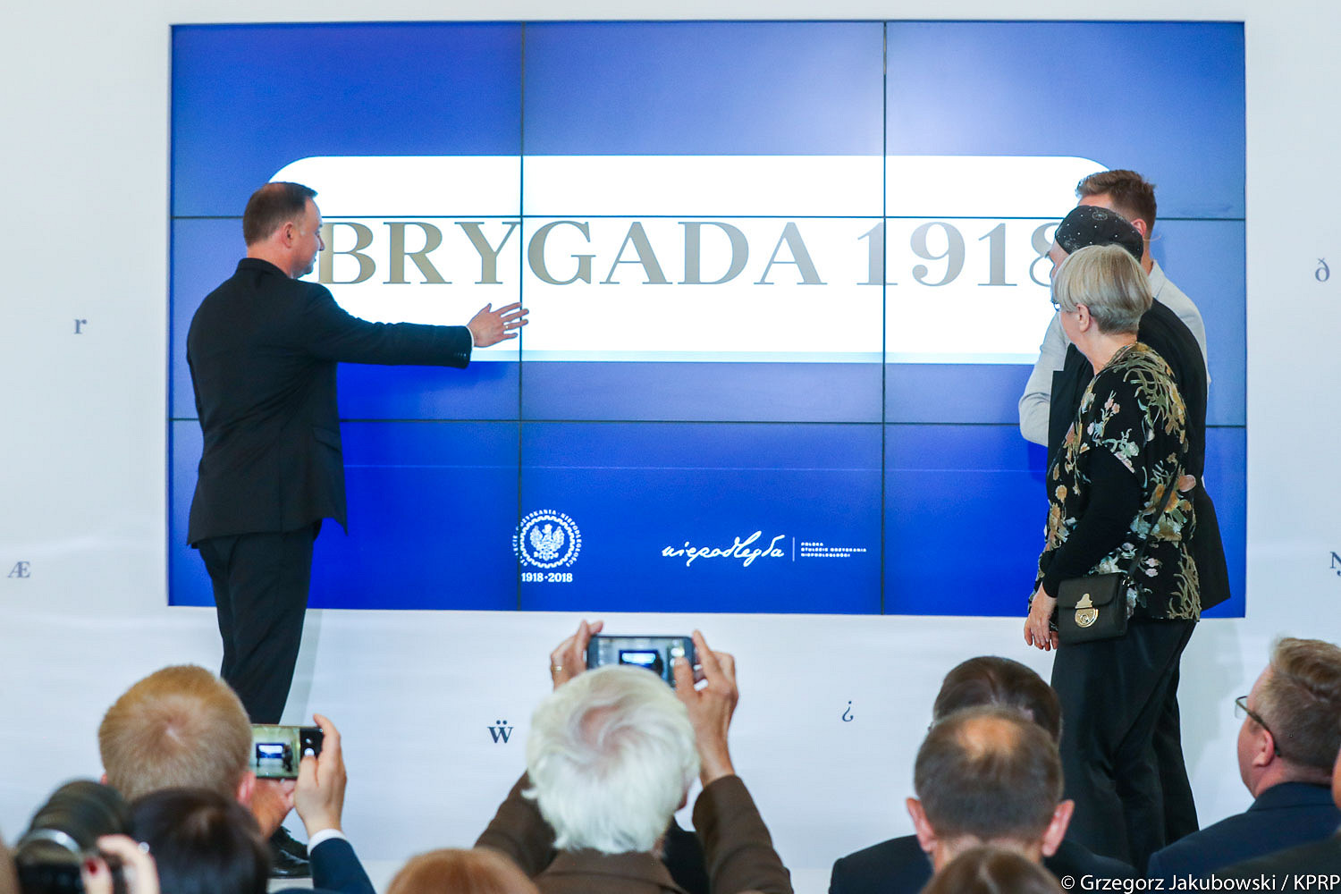 Prezentacja zdigitalizowanej czcionki Brygada 1918 - zdjęcie w treści artykułu