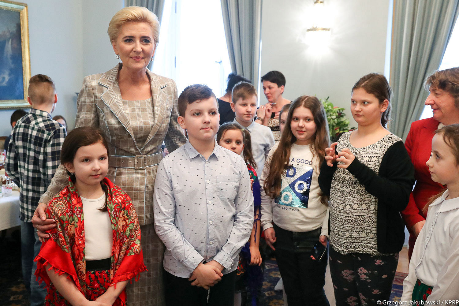 Dzieci i młodzież z wizytą u Pierwszej Damy - zdjęcie w treści artykułu nr 1