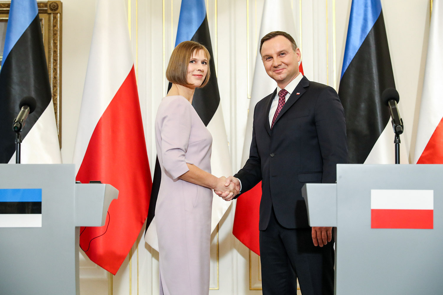 Depesza gratulacyjna z okazji jubileuszu 100-lecia Niepodległości Republiki Estońskiej PL/EST/ENG - zdjęcie w treści artykułu