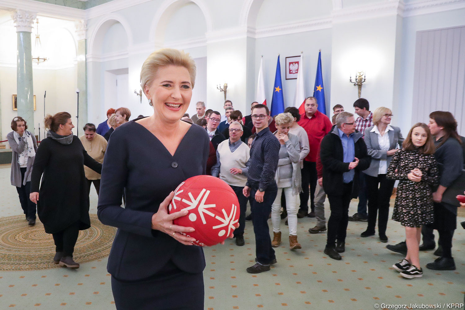 Zawodnicy Olimpiad Specjalnych w Pałacu Prezydenckim - zdjęcie w treści artykułu nr 1