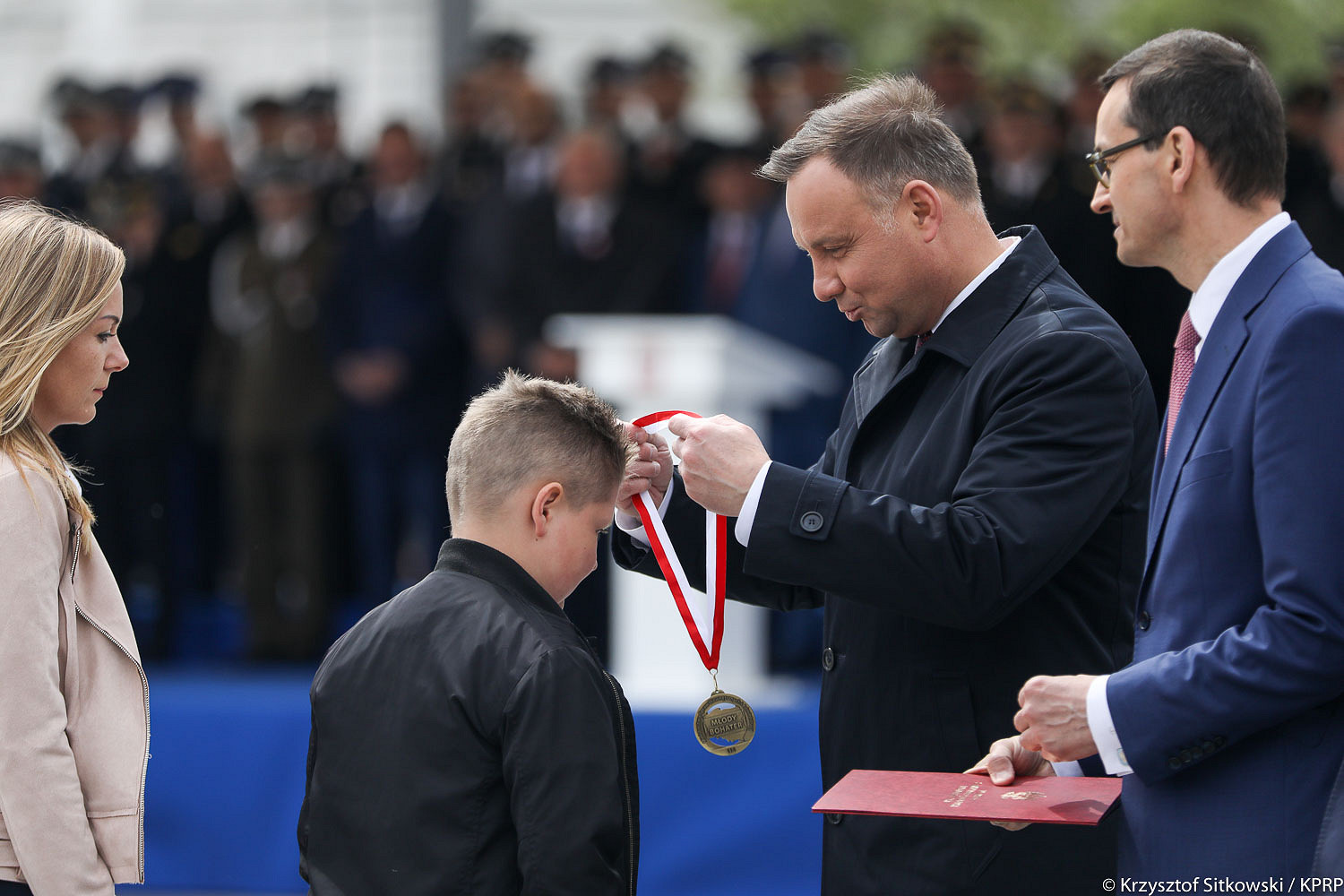 Prezydent podczas centralnych obchodów Dnia Strażaka - zdjęcie w treści artykułu nr 2