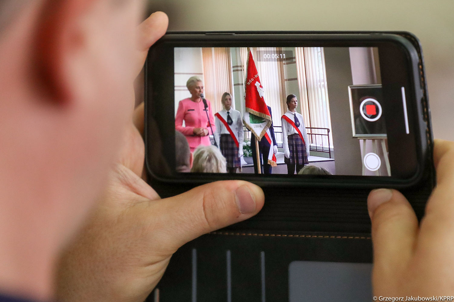 Uczniowie przywitali nowy rok szkolny z Pierwszą Damą - zdjęcie w treści artykułu nr 1