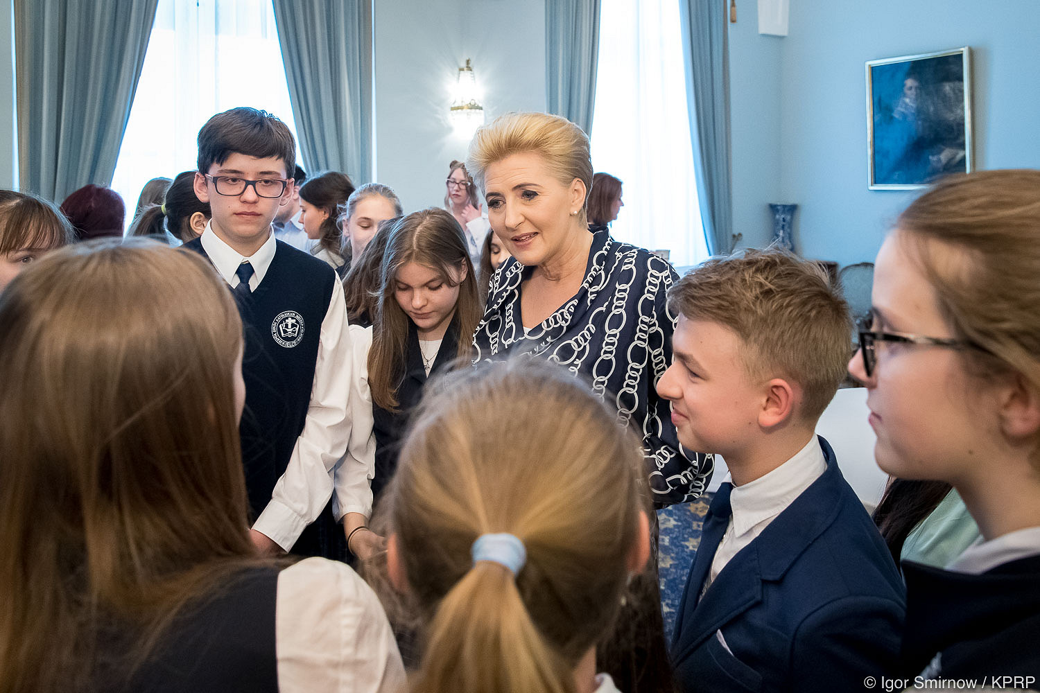 Polsko-Węgierskie spotkanie młodzieży w Pałacu Prezydenckim - zdjęcie w treści artykułu nr 1