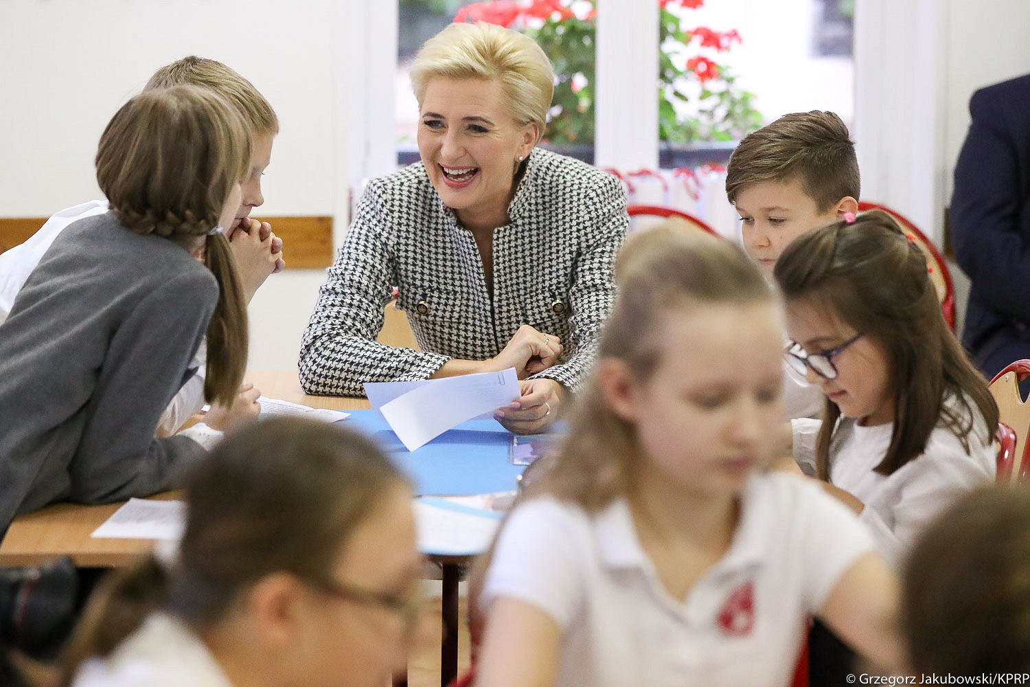 Małżonka Prezydenta z wizytą w szkole polskiej w Paryżu - zdjęcie w treści artykułu nr 4