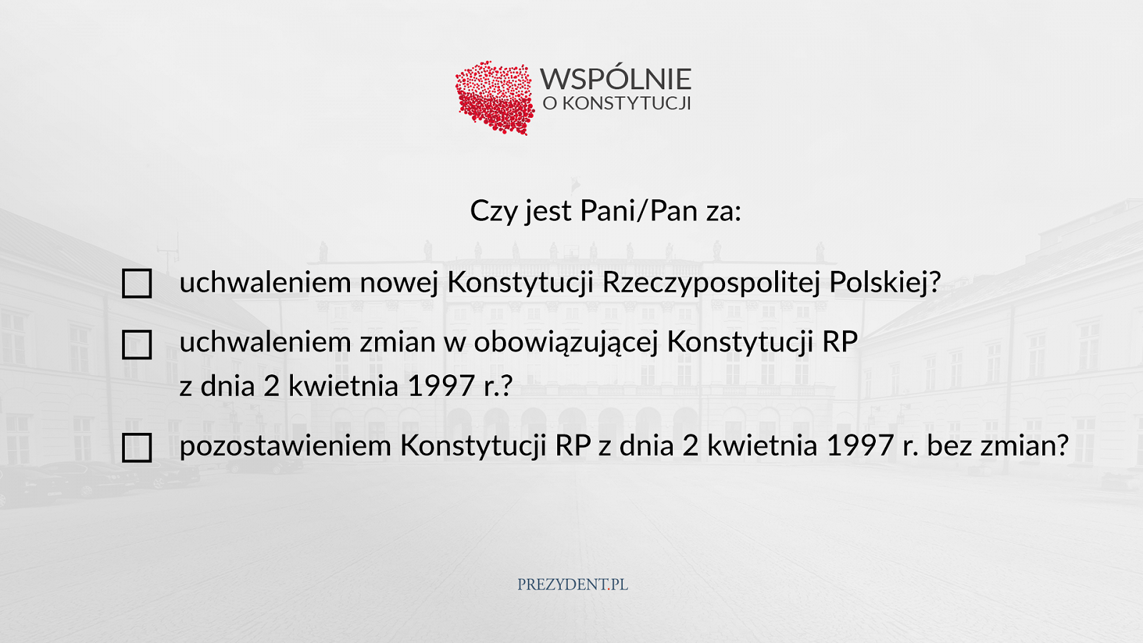 Prezydent przedstawił pytania referendalne - zdjęcie w treści artykułu nr 1