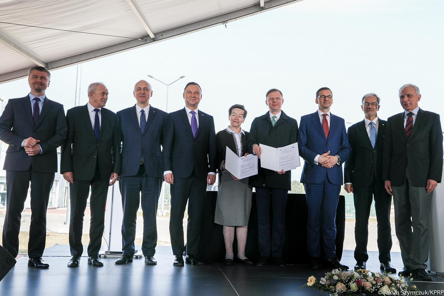Wystąpienie podczas podpisania umowy o dofinansowanie dla projektu „Rozbudowa funkcjonalności Terminalu LNG w Świnoujściu” - zdjęcie w treści artykułu nr 1