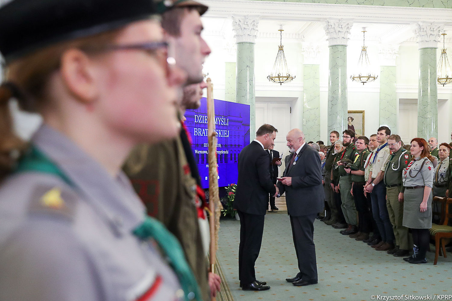 Zasłużeni harcerze odznaczeni Medalami Stulecia Odzyskanej Niepodległości - zdjęcie w treści artykułu