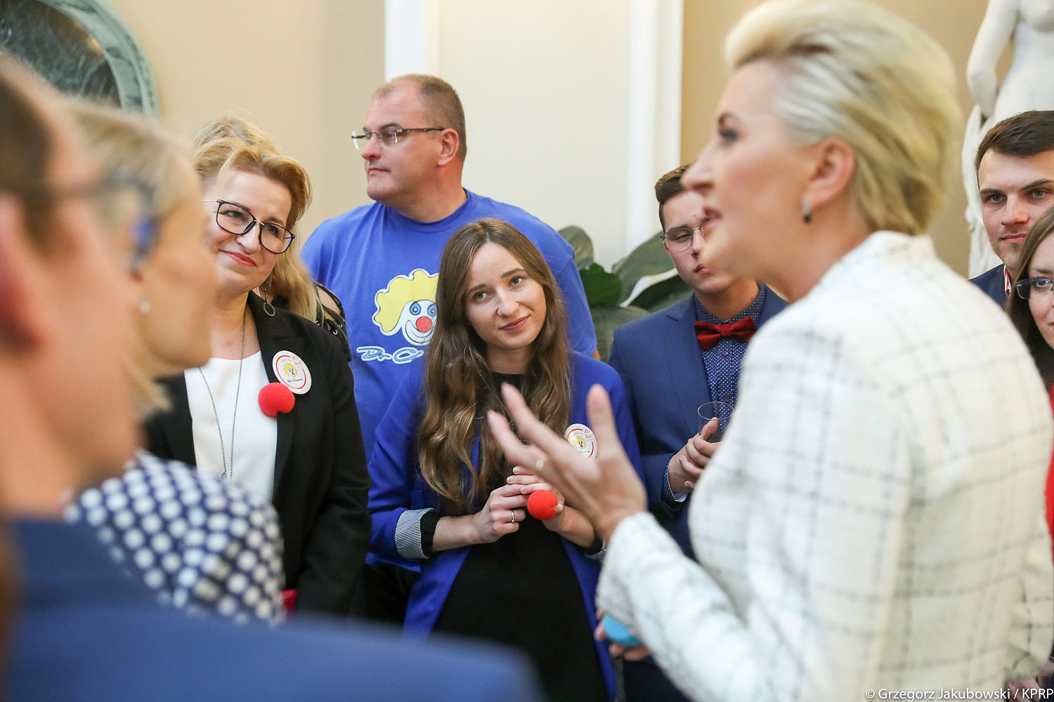 Wolontariusze Fundacji „Dr Clown” w Pałacu Prezydenckim - zdjęcie w treści artykułu nr 2