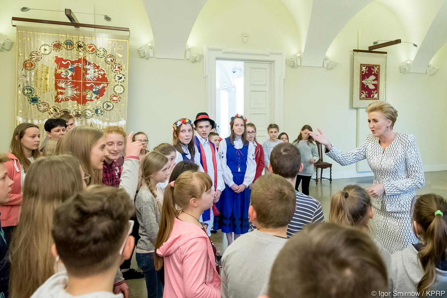Młodzież z Pomorza w Pałacu Prezydenckim - zdjęcie w treści artykułu
