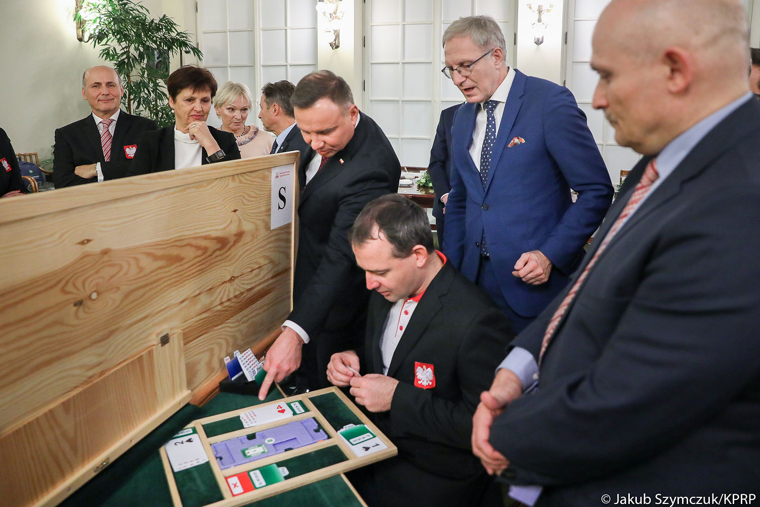 Reprezentanci Polski w brydżu sportowym u Andrzeja Dudy - zdjęcie w treści artykułu nr 1