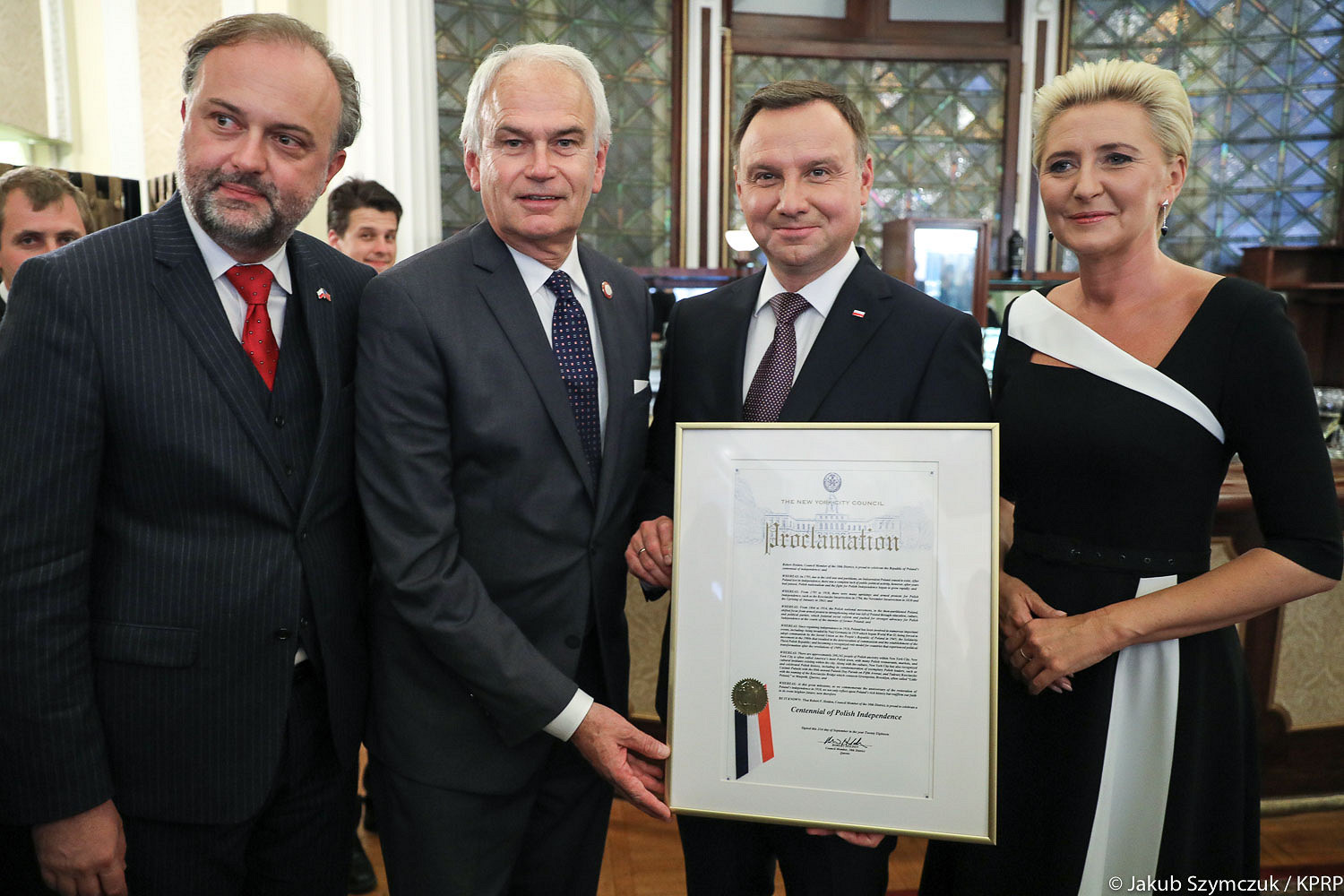 NOWY JORK. Uroczystość z okazji 100. rocznicy odzyskania przez Polskę niepodległości [PL/ENG] - zdjęcie w treści artykułu nr 1