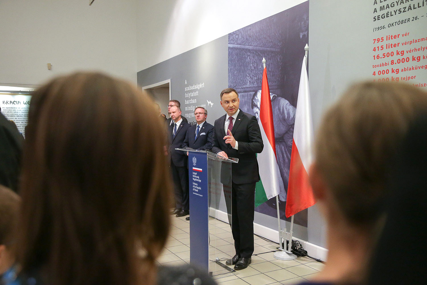 Prezydent w Budapeszcie na obchodach 60. rocznicy Rewolucji Węgierskiej - zdjęcie w treści artykułu nr 12