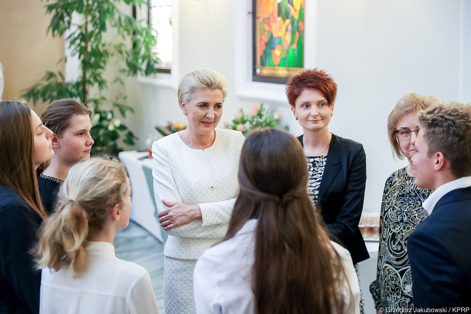 Uczestnicy konkursu „Jeder gegen Jeden” u Pierwszej Damy - zdjęcie w treści artykułu nr 1