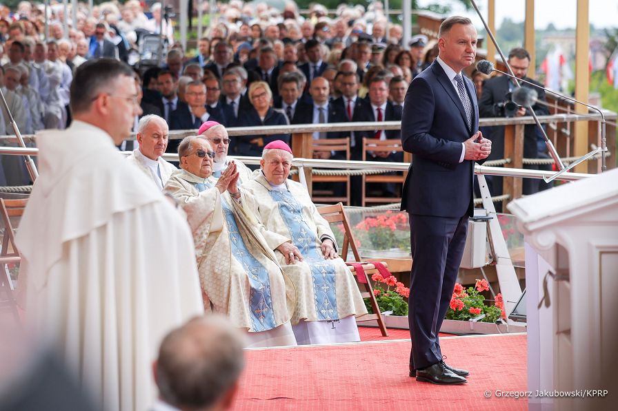 14__Andrzej_Duda_ Pielgrzymka_Rodziny_Radia_Maryja_Jasna_Gora_Czestochowa _20220710_GJB_6479.jpg