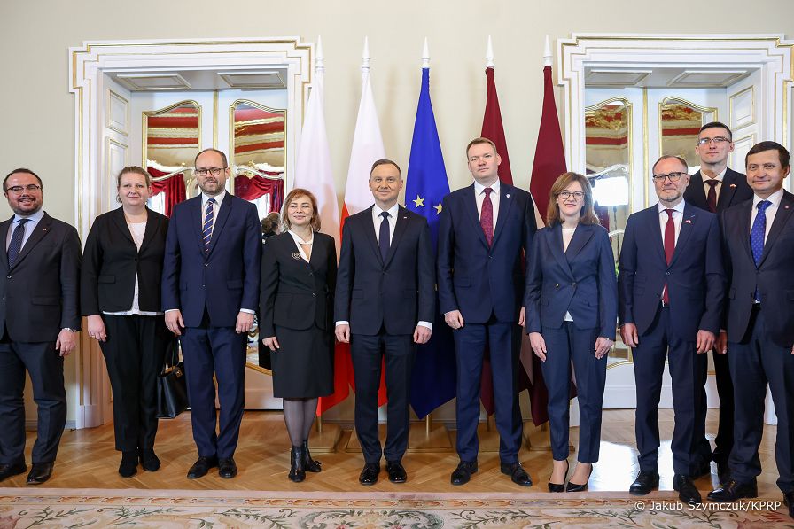 37__Andrzej_Duda_Edvards_Smiltens_Przewodniczacy_Sejmu_Lotewskiego_Ryga_Lotwa_20230201_JSZ_0258.jpg