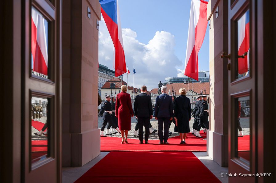16__Andrzej_Agata_Duda_Petr_Pavel_Prezydent_Czech_powitanie_20230316_JSZ_5590.jpg