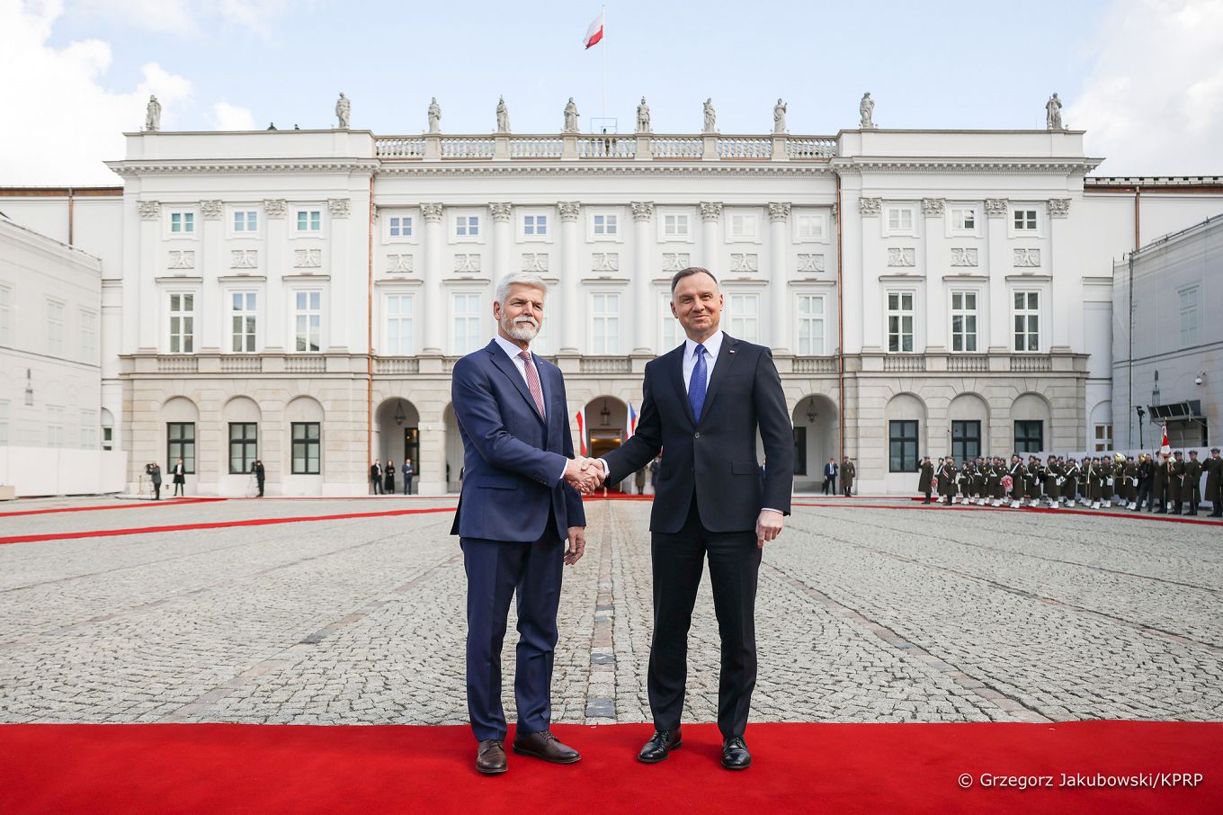 13__Andrzej_Agata_Duda_Petr_Pavel_Prezydent_Czech_powitanie_20230316_GJB_6677.jpg
